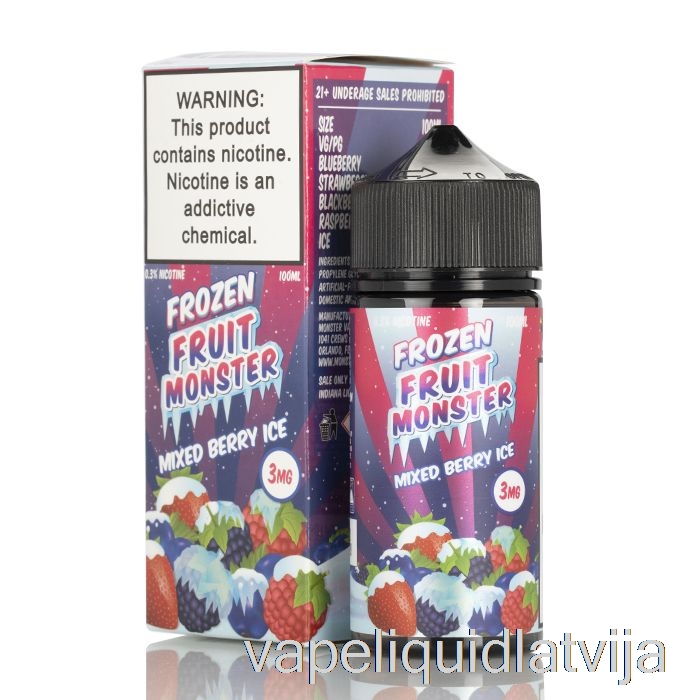 Ledus Jaukta Oga - Saldētu Augļu Briesmonis - 100ml 0mg Vape šķidrums